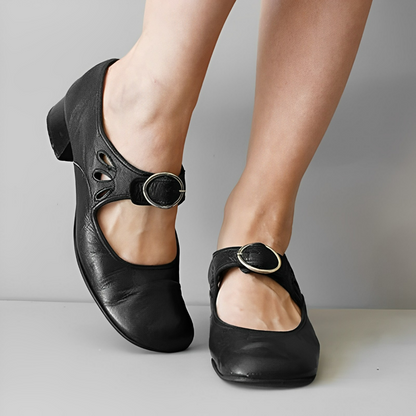 Variant image for Kvinnors Skor med Spänne Cirkulära Klackar Syntetiskt Läder-11