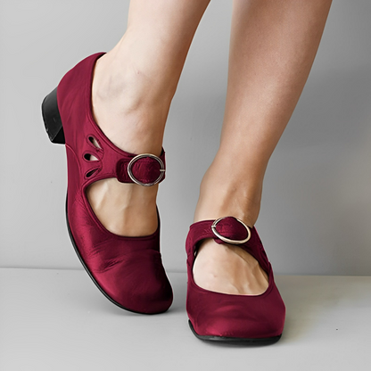 Variant image for Kvinnors Skor med Spänne Cirkulära Klackar Syntetiskt Läder-31