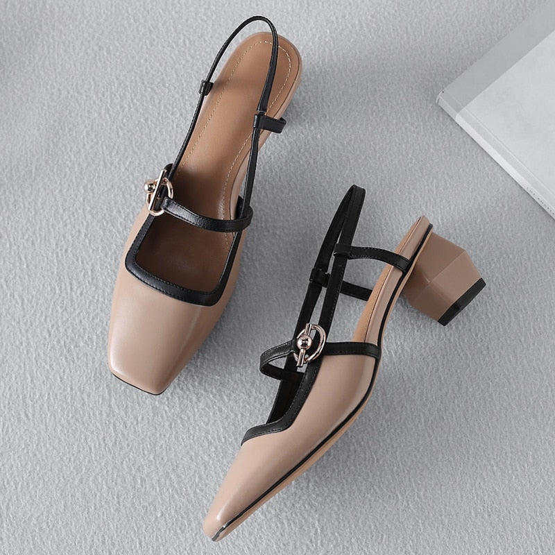 Dam Sandaler Gladiatorer i Äkta Läder med Remmar-6