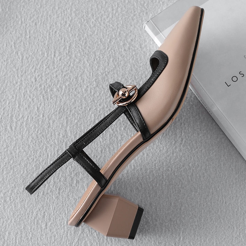 Dam Sandaler Gladiatorer i Äkta Läder med Remmar-5