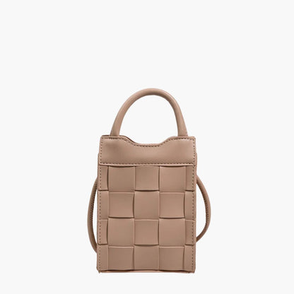 Variant image for Dam Handväska Vävd Vegansk Läder Elegant Liten-3