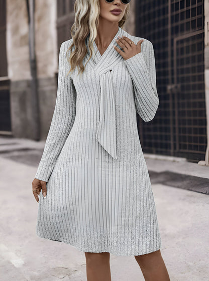 Fina Dam Klänningar Lätt Material Enkel Stil Elegant Design-2