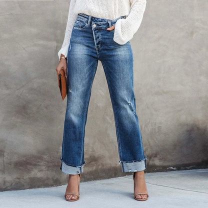 Damjeans Hög Midja Trendig Design i Hög Kvalitet 2