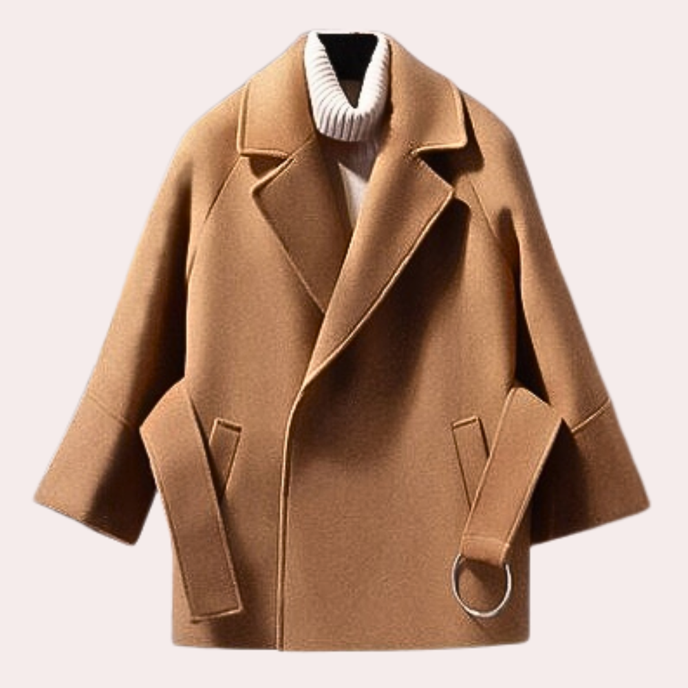 Variant image for Damen-Jacke, maßgeschneidert, mit Gürtel, luxuriös, warmer Stoff-6