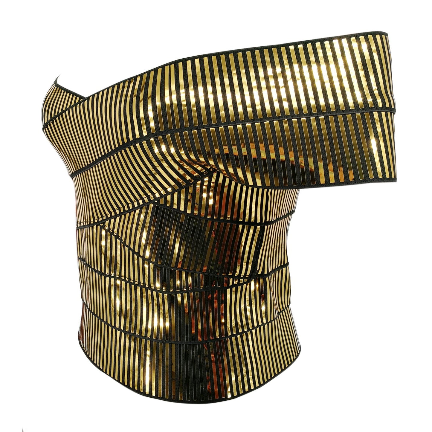 Dam Off-Shoulder Topp Randig Bomull Polyester-3