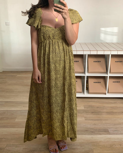 Fina Dam Klänningar Korta Ärmar Empire Skärning Polyester-2