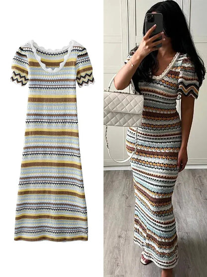 Kvinnors Sommarklänning Luftig Design Kvalitetsmaterial för Fest och Midsommar 5