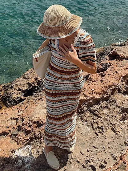 Kvinnors Sommarklänning Luftig Design Kvalitetsmaterial för Fest och Midsommar 2