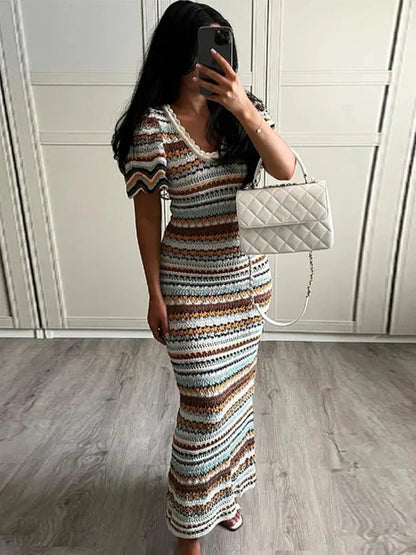 Kvinnors Sommarklänning Luftig Design Kvalitetsmaterial för Fest och Midsommar 7