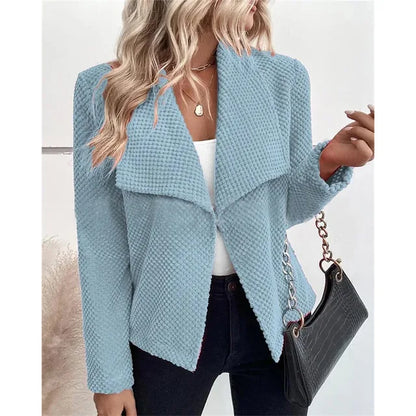 Kvinnors Blazer Skräddarsydd Polyester Viskos Elegant-1