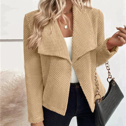 Kvinnors Blazer Skräddarsydd Polyester Viskos Elegant-3