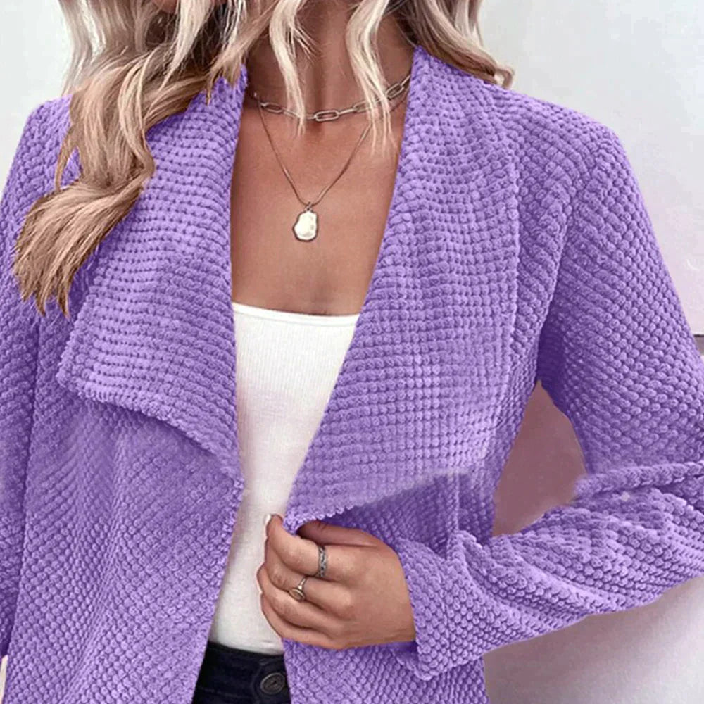 Kvinnors Blazer Skräddarsydd Polyester Viskos Elegant-4