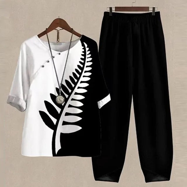 Dam Sommarkläder Lätt Figurpassande 100% Bomull-6