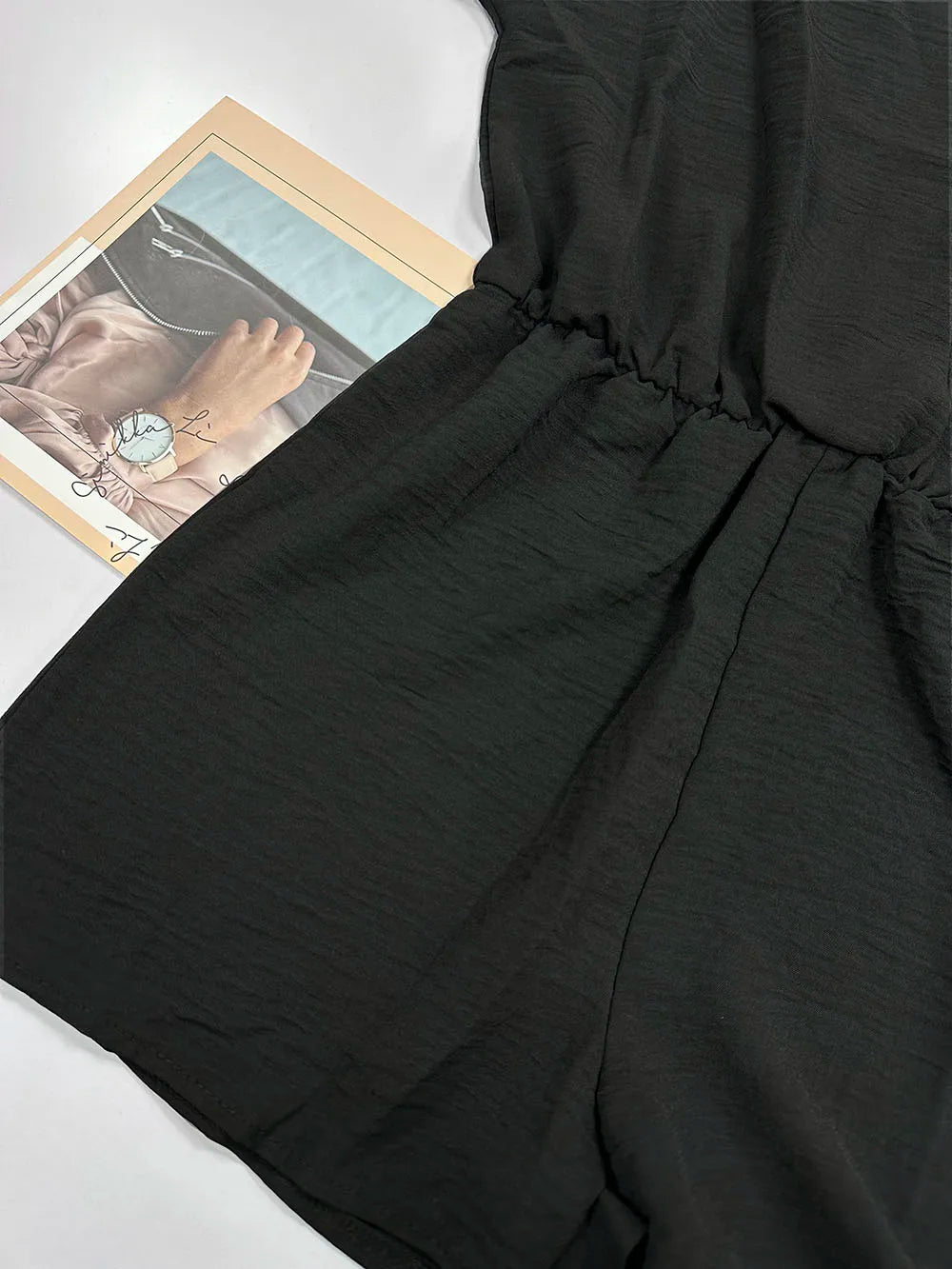 Dam Jumpsuit V-Neck Avslappnad Design Lätt Material-5