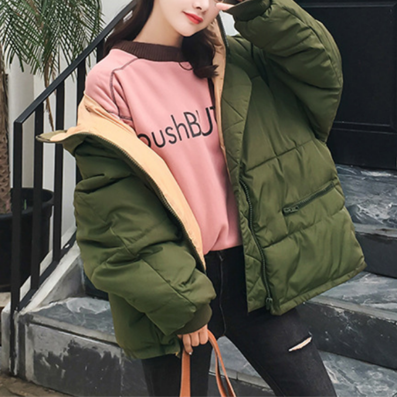 Överdimensionerad Damjacka Vinterjacka Vattentät med Huva och Isolering – Modern Jacka för Kalla Dagar 9