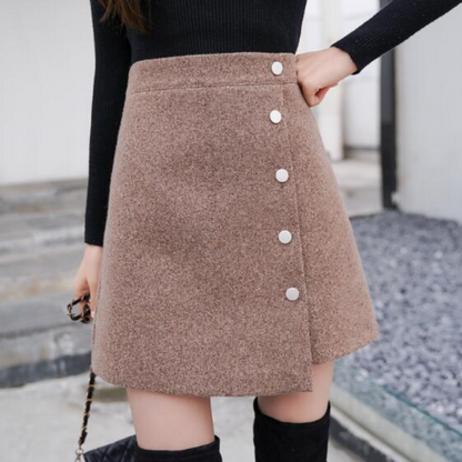 Kvinna Minikjol Asymmetrisk Polyester Elastan 4