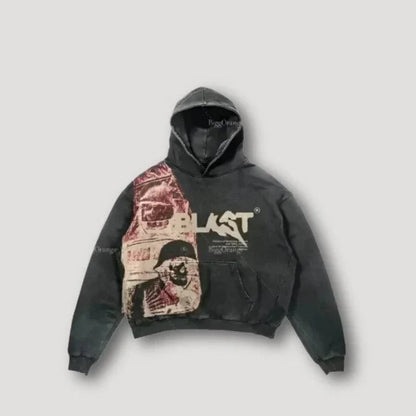 Unisex Hoodie Grafisk Design 100% Bomull Streetwear-4