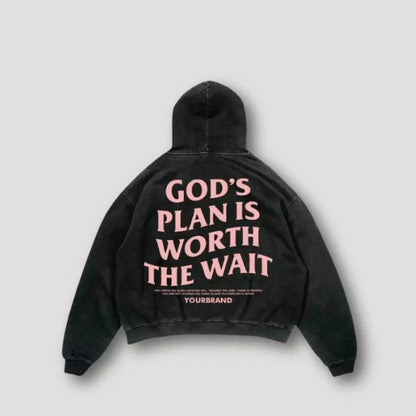 Unisex Hoodie Grafisk Design 100% Bomull Streetwear-5