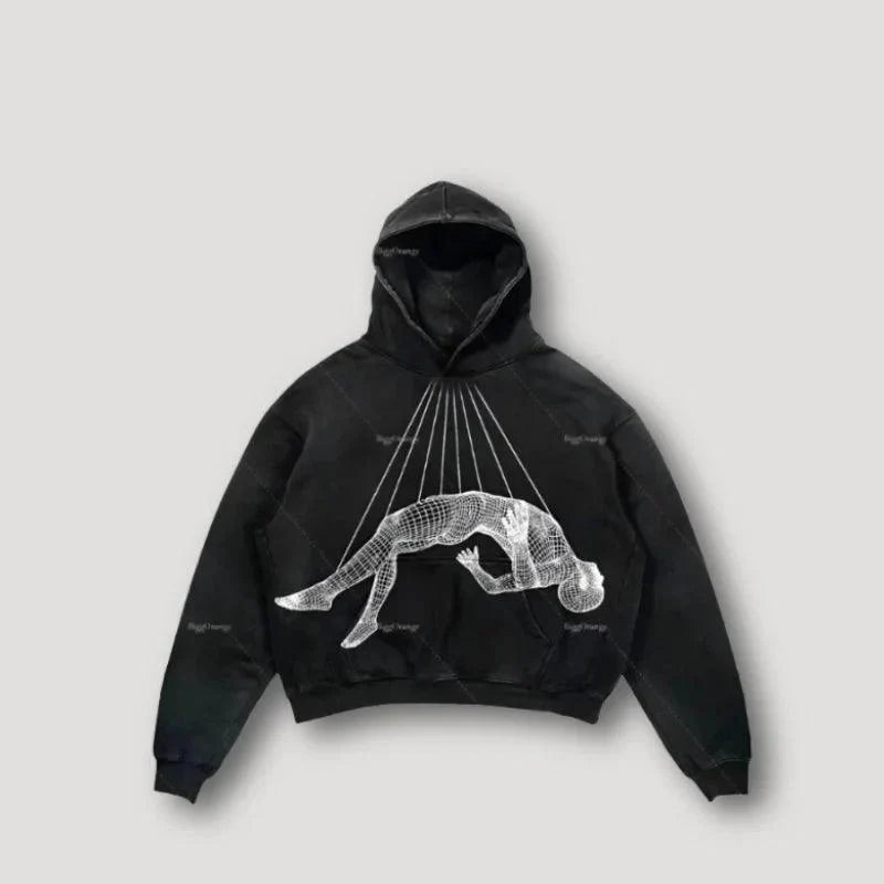 Variant image for Unisex Hoodie Grafisk Design 100% Bomull Streetwear-56