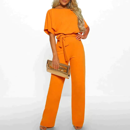Kvinnors Jumpsuit Justerbart Bälte Bomull/Polyester-1