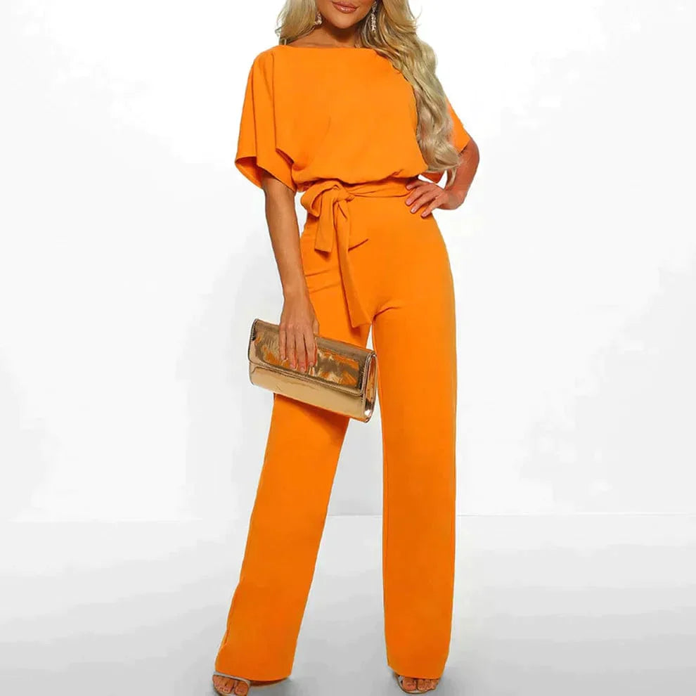 Kvinnors Jumpsuit Snörning Polyester Elegant Design-1
