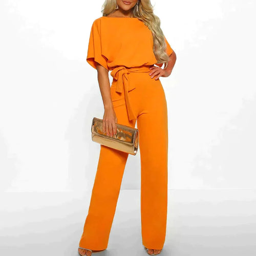 Kvinnors Jumpsuit Snörning Polyester Elegant Design-1