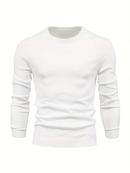 Variant image for Herr Tröja Stickad Rund Halsringning Akryl-21