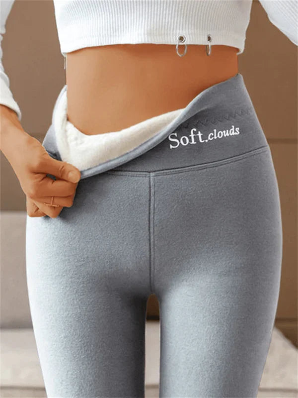 Damleggings Hög Midja Polyester och Bomull-3