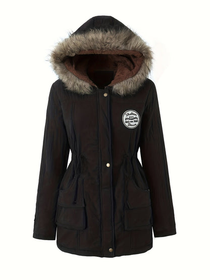 Variant image for Dam Fleece-Parka Medium Längd Vegansk Päls-13
