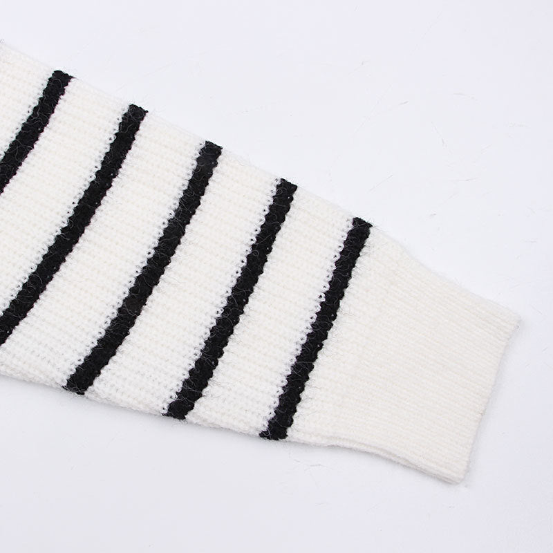 Dam Stickad Tröja Halvsäckare Mjuk Ull-6