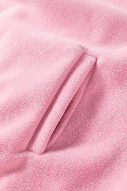 Lång Hoodie Dam Modern Bomull Polyester Komfort-4