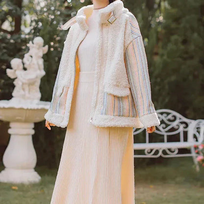 Kvinnors Kappa Trendig Högkvalitativ Tyg-5