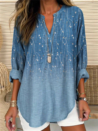 Variant image for Dam Blus Avslappnad Polyester Löst Fit-19