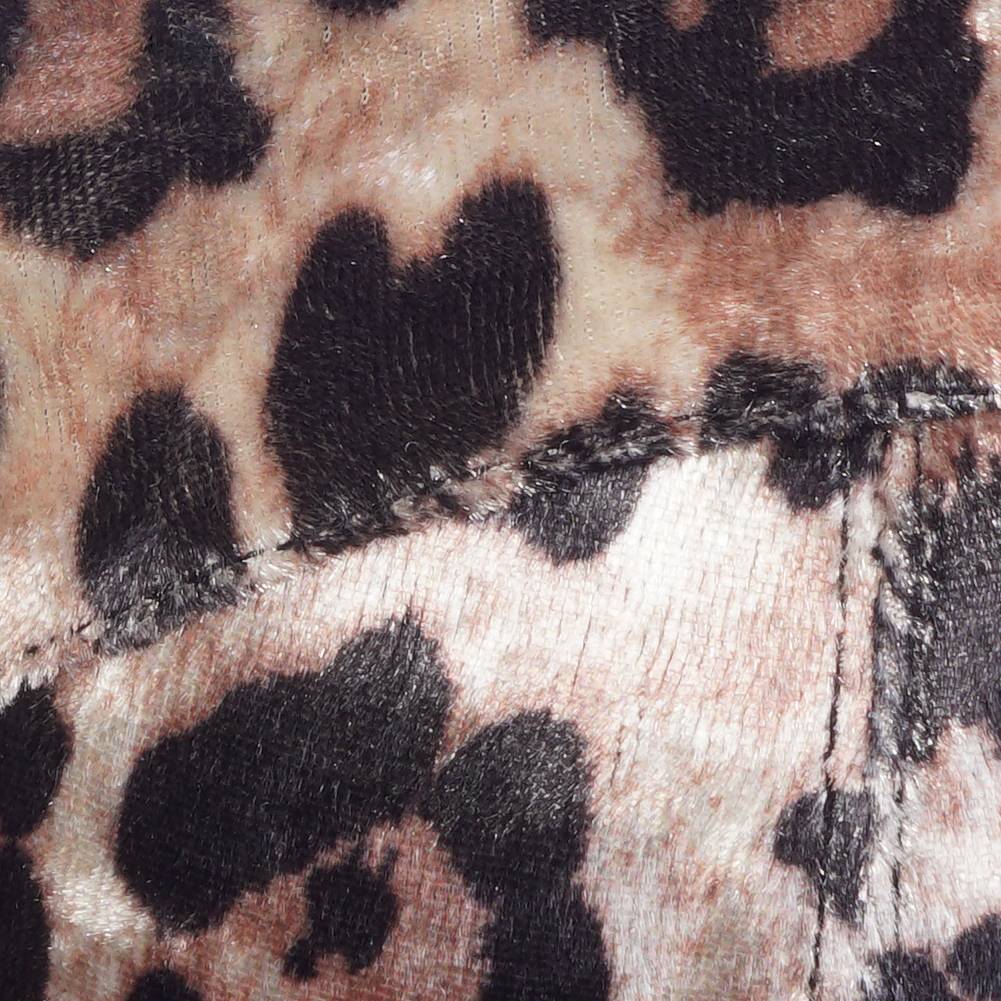 Kvinnors Hip Hop Top Leopardmönster Bomull Polyester Spandex-4