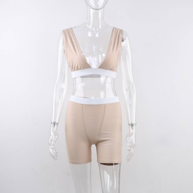 Dam Shorts Set V-Neck Polyester 6