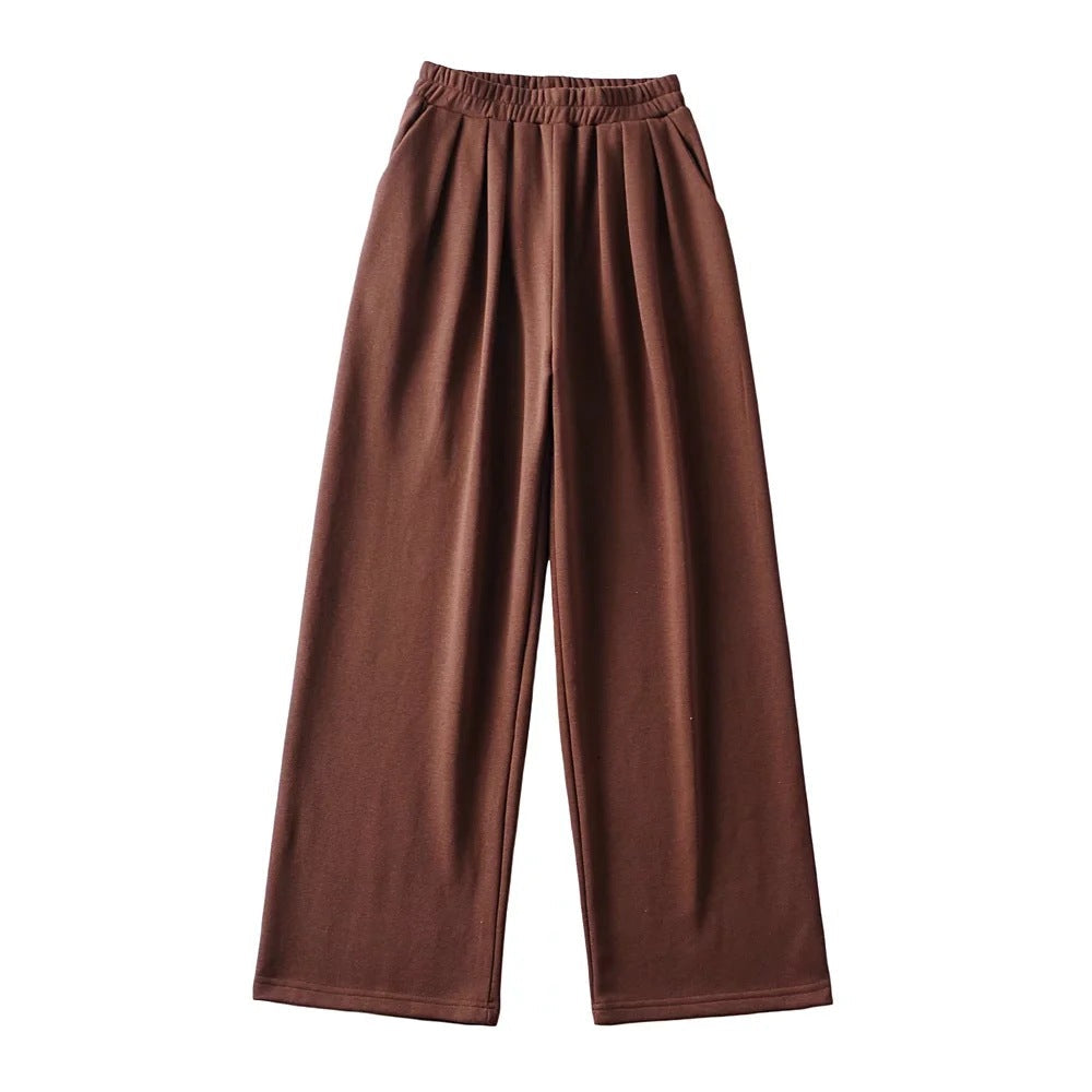 Kvinnors Casual Byxor Loose Slim Fit Högkvalitativt Tyg-4