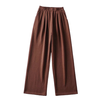 Kvinnors Casual Byxor Loose Slim Fit Högkvalitativt Tyg-4