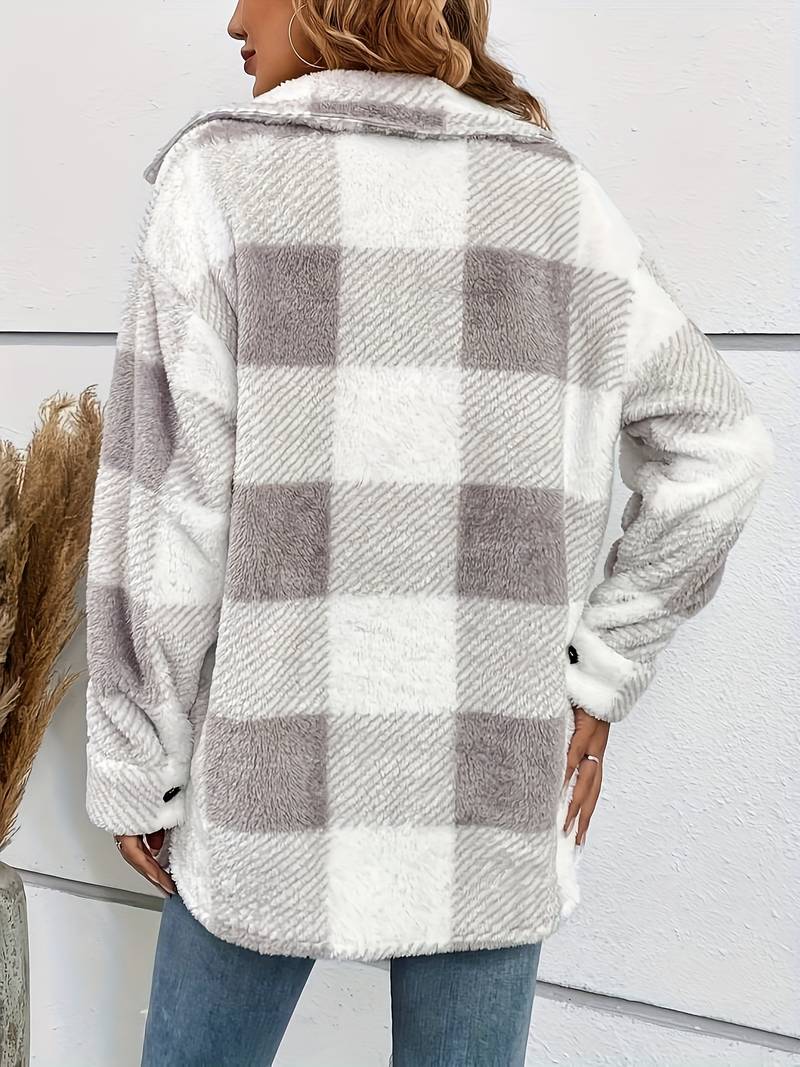 Dam Kappa Elegant Silhuett Högkvalitativ Vinterkappa-2