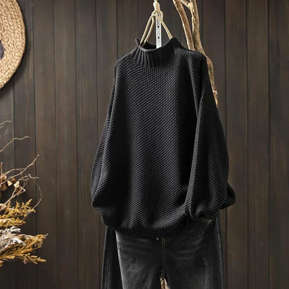 Dam Rullkrage Tröja Långärmad i Akrylpolyester – Mångsidig och Bekväm för Kyliga Dagar, Flera Färger 15
