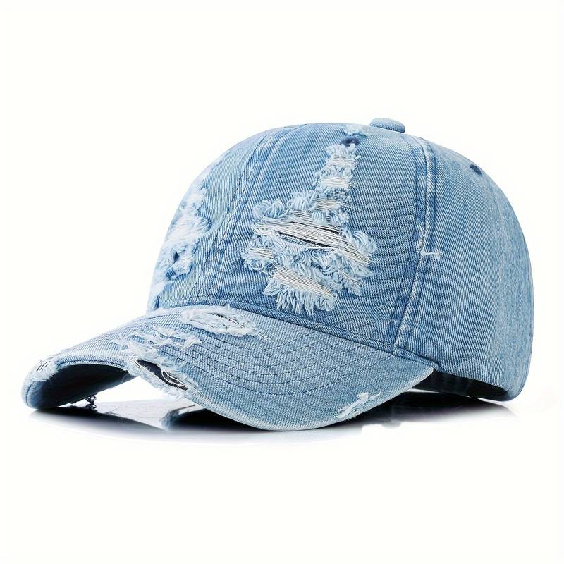 Variant image for Damhatt Justerbar Sliten Denim-2