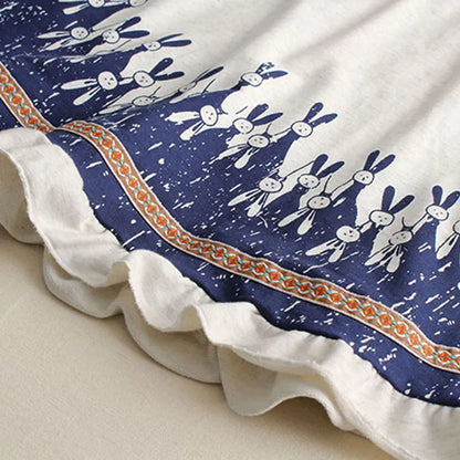 Dam Sweatshirt med Wolff Tryck och Mjuk Bomull-5