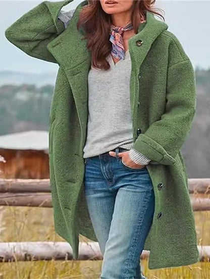 Variant image for Kvinnors Lång Kappa Omgivande Krage Polyester-1