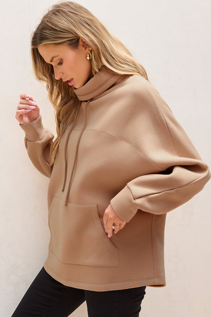 Stickad Dam Tröja Turtleneck Klassisk Andningsbart Material 3