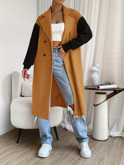 Dam Trenchcoat Vindtät Design med Bälte i Högkvalitativt Material-2