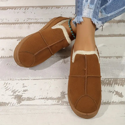 Vinterstövlar Dam Vattentäta Fodrade Med Varmt Foder-2