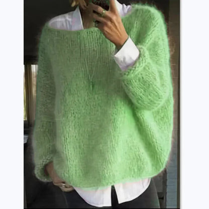 Dam Off-Shoulder Tröja Mjuk Blandning Trendig Design 8