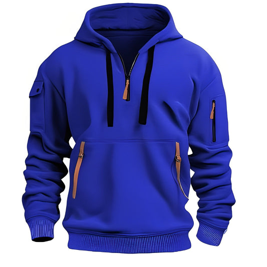Hoodie Män Modern Design Bekväm 100% Bomull-1