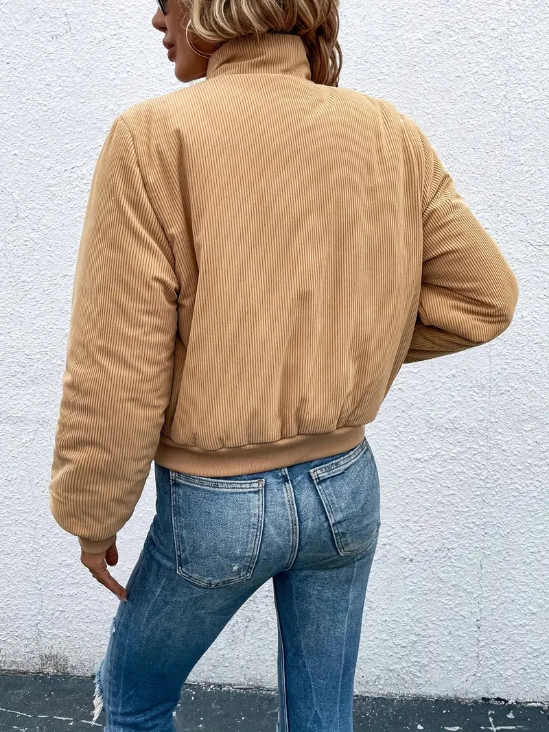 Damjacka Casual Långärmad Polyester för Dam 3