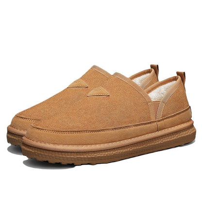 Fodrade Vinterstövlar Dam V-Cut Mocka med Halkfri Sula-1