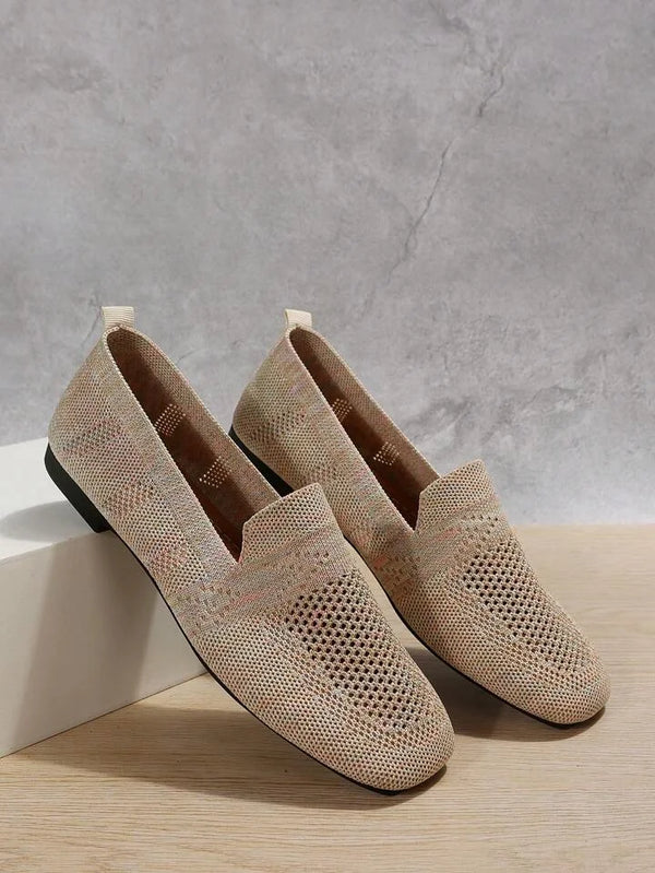 Bekväma Loafers Dam Andningsbart Mesh Slip-On Skor-3